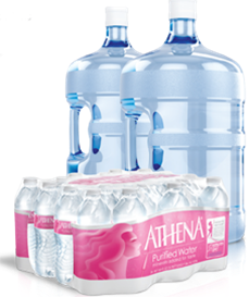Pink water bottles