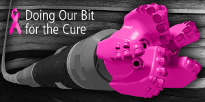 Pink drill bits for the cure: unfortunately, not satire. 