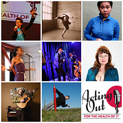 Acting Out 2017 performer collage email
